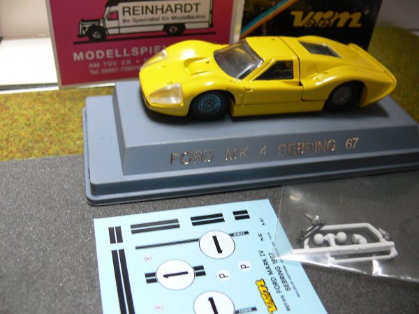 1/43 Solido Verem Ford MK 4 Sebring 67 gelb 615