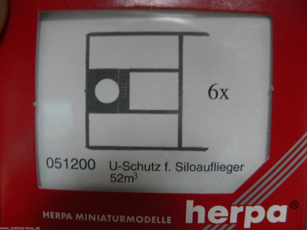 1/87 Herpa Zubehör U-Schutz f.Siloauflieger 52m³ 051200