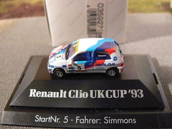 1/87 Herpa Renault Clio Ukcup '93 #5 Simmons GB 035927