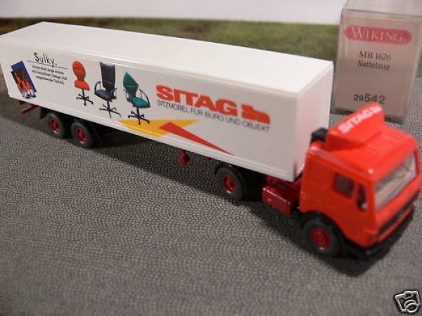 1/87 Wiking MB NG Sitag Sattelzug 542 12 A