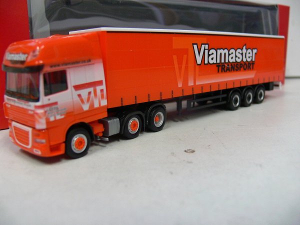 1/87 Herpa DAF XF 105 SSC Viamaster GB Gardinenpl.-Sz. 159319