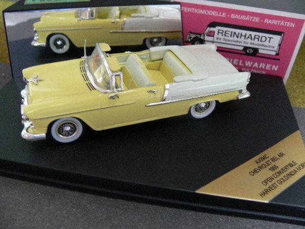 1/43 Vitesse Chevrolet Bel Air Cabrio 1955 gelb/weiß AV094C