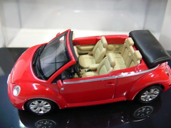 Modellspielwaren Reinhardt 1 43 Autoart Vw New Beetle Cabrio Rot