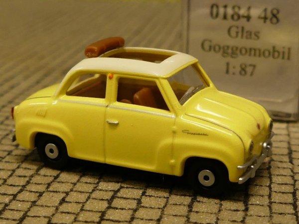 1/87 Wiking Glas Goggomobil mit Rolldach hellgelb 0184 48