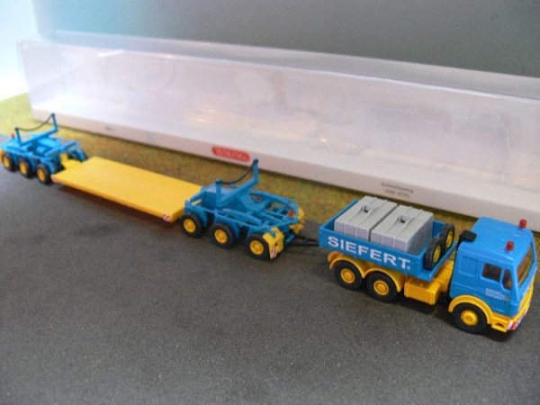 1/87 Wiking MB 3850 Siefert Schwerlastzug 0504 03