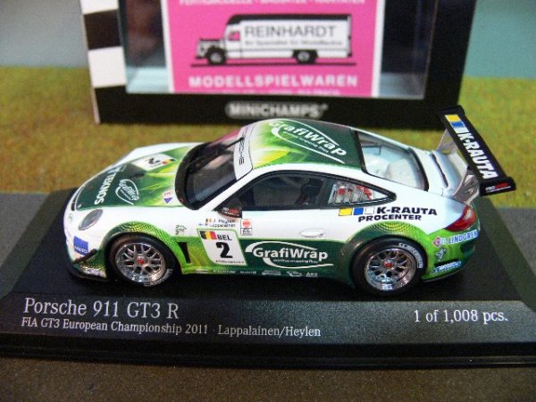 1/43 Minichamps Porsche 911 GT3 R #2 FIA GT3 European Championship 2011