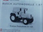 1/87 Busch Fortschritt ZT 323 Bausatz Kit 1984 weiß 60263