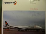1/200 Herpa Lufthansa Airbus A321-200 Fanhansa 556750 SONDERPREIS 40 € STATT 58€