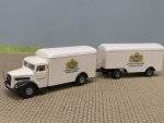 1/87 Brekina MAN F8 BBK Bayerische Brauerei Kaiserslautern Koffer-Hängerzug