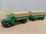 1/87 Brekina MAN F8 Sandlerbräu Kulmbach Planen-Hängerzug