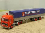 1/87 Herpa Volvo F12 SCANTRANS AB Schweden Planen Sattelzug