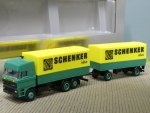 1/87 Herpa DAF 3300 Schenker Köln Planen-Hängerzug