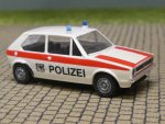 1/87 Brekina VW Golf I Polizei Zürich, Wappen, weiss, roter Seitenstreifen