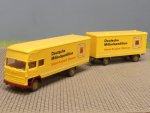 1/87 Wiking MB DMS Deutsche Möbelspedition Hängerzug