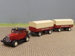 1/87 Wiking Hanomag ST100 mit 2 HANOMAG Planenhänger 850