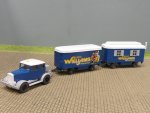 1/87 Wiking Hanomag ST100 Circus Williams mit 2 Hängern 853