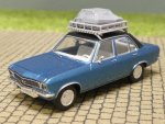 1/87 Brekina Opel Ascona blau mit Gepäckträger 20376