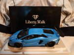 1/18 AUTOart Lamborghini Aventador Liberty Walk LB-Works sky blue metallic 79107