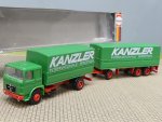 1/87 Herpa MAN F80 Kanzler Spedition Planen-Hängerzug