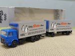 1/87 Herpa MAN F80 Willy Bruhn Spedition Kühlkoffer-Hängerzug