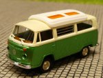 1/87 Brekina VW T2 Camper hellbeige/grünmetallic Sondermodell Reinhardt