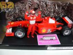 1/18 Hot Wheels Ferrari 2001 M. Schumacher 52th GP-Sieg Spa-Francorchamps