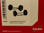 1/87 Herpa Zubehör Lenkungsteile für 4 Achsen 2x rot 2x schwarz 052559