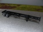 1/87 Wiking 40ft Container Chassis USA schwarz Felgen grau 527all1A